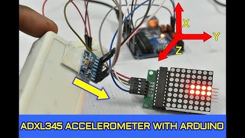 ADXL345 Accelerometer with arduino & Dot matrix display Tamil-Tutorial|English subtitle #Arduino