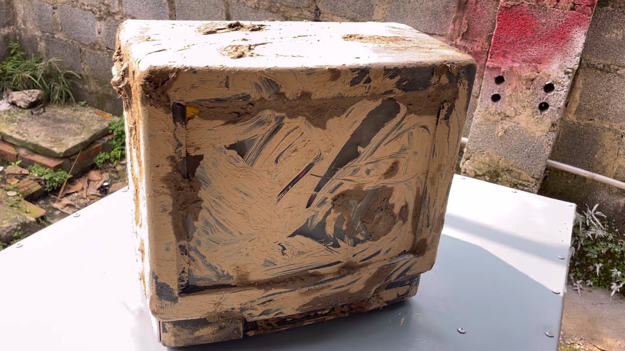 восстановить старинный телевизор sony 1989 года выпуска / утилизировать забытый телевизор