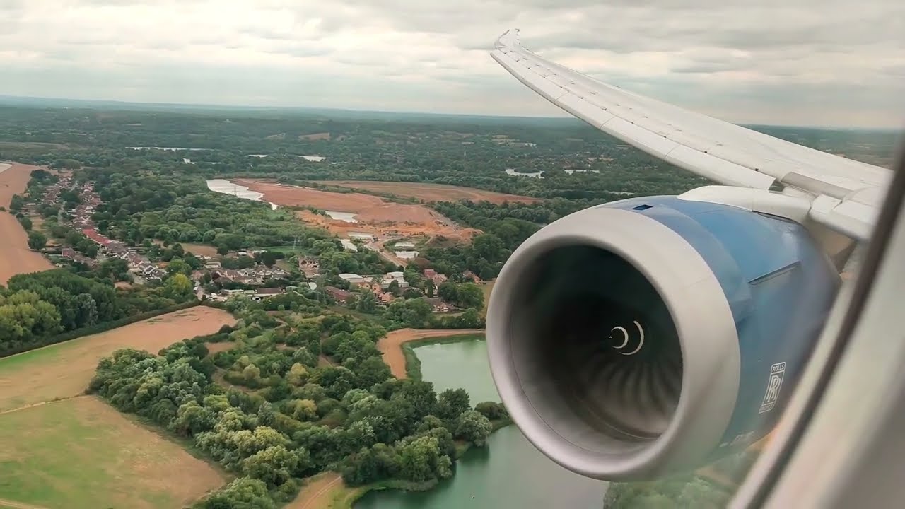 BRITISH AIRWAYS B787-9 | Landing London LHR | First Class View 