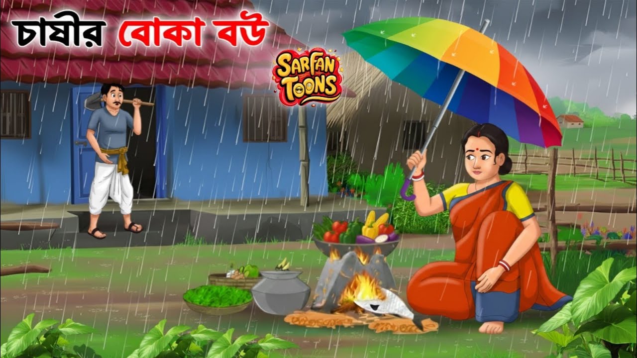 চাষীর বোকা বউ | Chasir Boka Bou | বাংলার গল্প | Bangla Cartoon | Thakumar Jhuli | Sarfantoons Bangla
