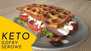KETO cheese waffles, only 5 carbs 😋