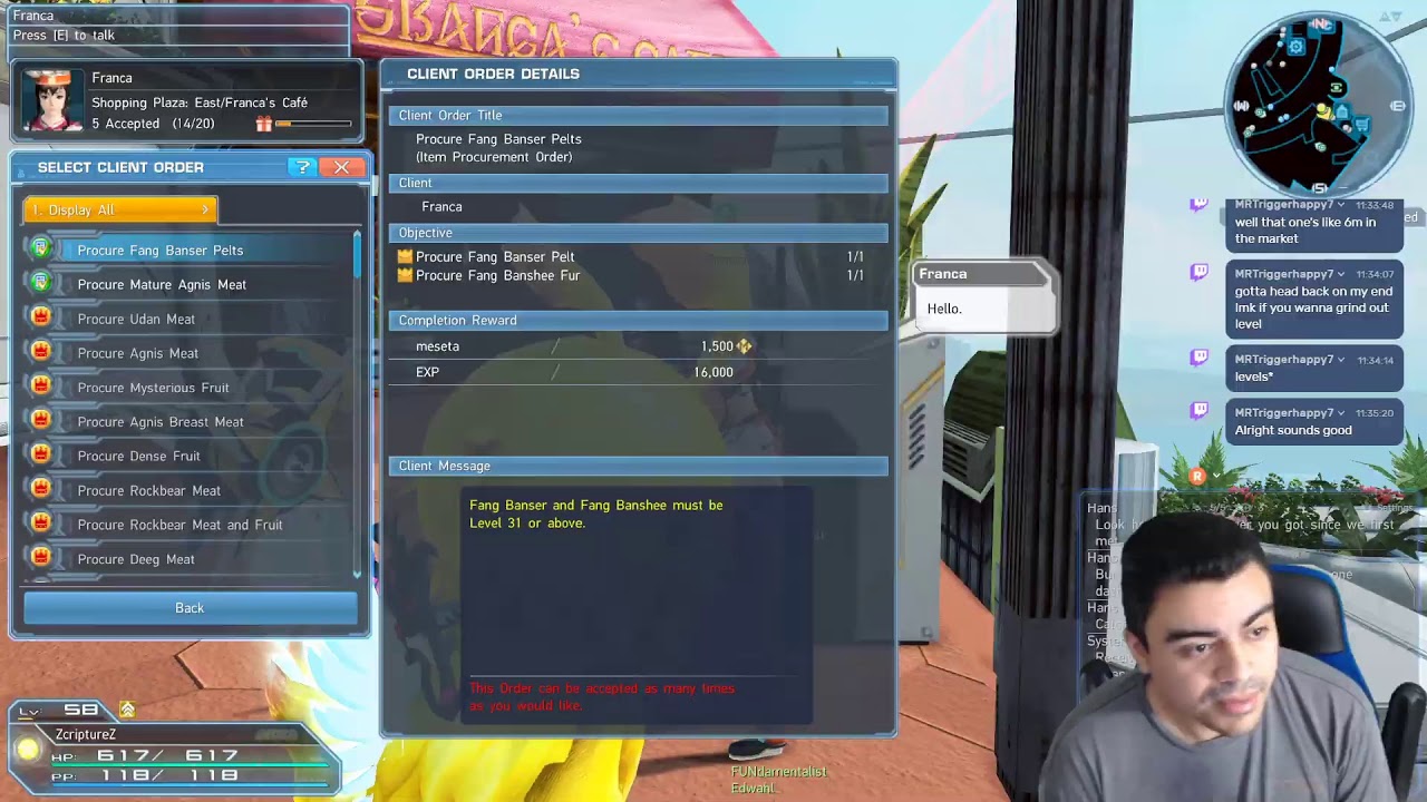 Leveling the Gunner and some PVP (PSO2 | Ship 3: Thorn)