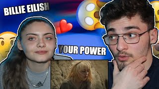 Me and my sister watch Billie Eilish - Your Power (Official Music Video) (first time) (Reaction)