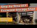 EASY DIY Firewood Storage Shed Build