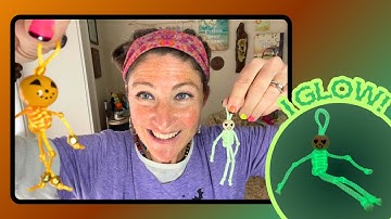 Simple Macrame Skeleton Glow Keychain!