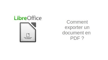 Comment exporter un document au format PDF