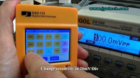 DSO112 - Oscilloscope with Touch Panel - Basic Operations