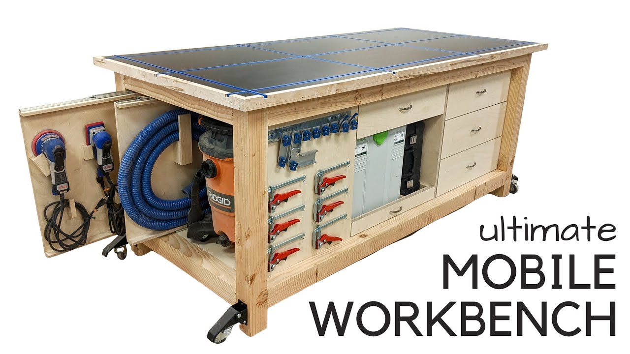 Ultimate T-Track Workbench + Customizable Storage - YouTube