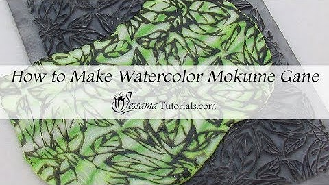 Polymer Clay Mokume Gane: Watercolor Mokume Gane Tutorial