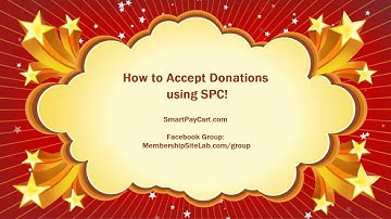 Accept Donations on your Site using SmartPayCart.com (SPC)!