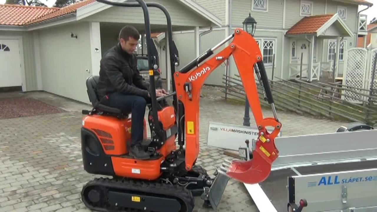 Villamaskinisten Kubota K008-3 minigrävare