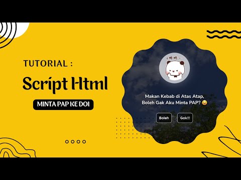 Tutorial Buat Script HTML Minta PAP ke Doi | htmlku.com/lihatya