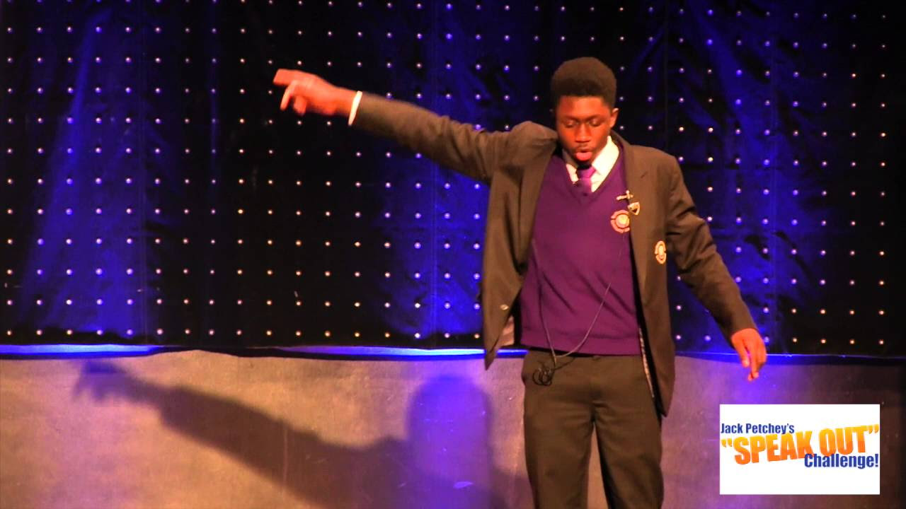 Daniel Edwards, Winner, Jack Petchey’s “Speak Out” Challenge! Haringey Regional Final 2015-16