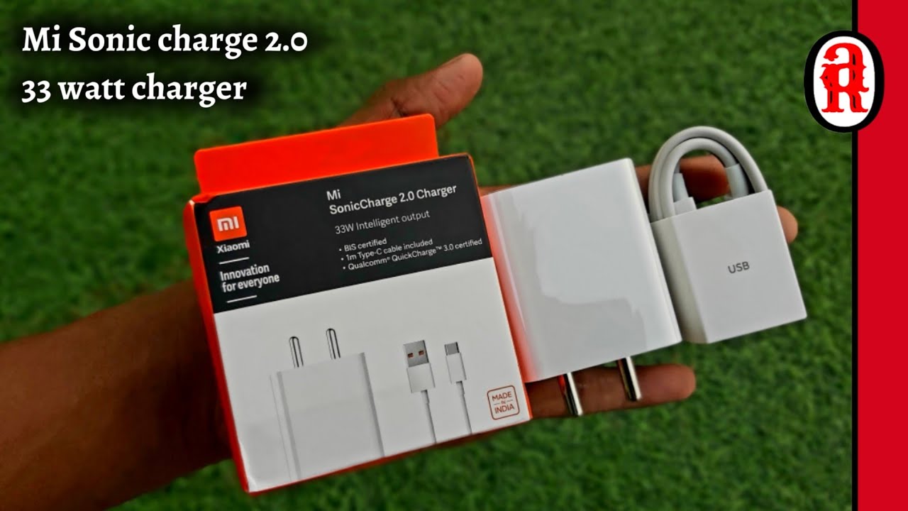 vergeven Verleiding controleren Mi Sonic Charge 2.0 Charger (33 watt) with Type-C Cable Unboxing. |  #AarjuChannel - YouTube