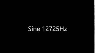 Sine 12725Hz Audio Only