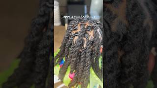 4 Year Locversary 🎉 #locs #locsstyles #dreads #locjourney