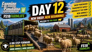 DAY 12 | WE BOUGHT NEW SHEEP! 🚜 | Farming Simulator 18 | #viral  screenshot 5