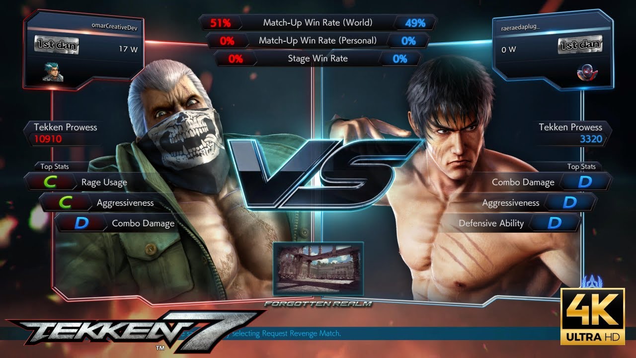 TEKKEN 7 | Bryan Fury versus Martial Law | Match gameplay