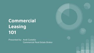 Commercial Leasing 101 Wealth