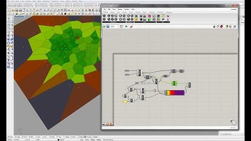 GRASSHOPPER  VIDEO TUTORIAL 13 VORONOI AND COLOR GRADIENT
