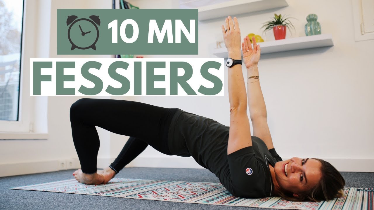 Muscler ses fessiers en 10 min avec un élastique - YouTube