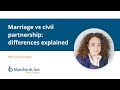 Marriage vs civil partnership: differences explained