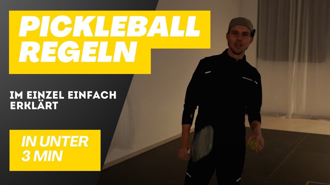 Pickleball Regeln im Einzel einfach erklärt - für Anfänger auf deutsch