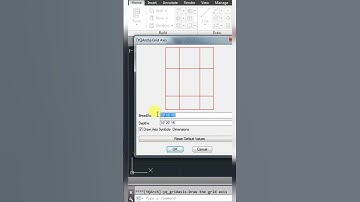 How to Draw the Automatic Grid Lines in AutoCAD