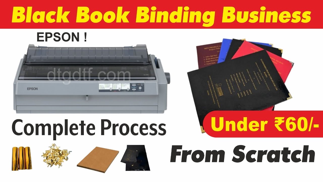Black book , Project Book embossing and binding . Learn from Scratch. DIY
