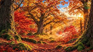 (No Ads) Beautiful Autumn Morning Music 🍁 Positive Energy, Calm Mind & Stress Relief