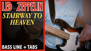 Video thumbnail of "Led Zeppelin - Stairway To Heaven /// BASS LINE [Play Along Tabs]"