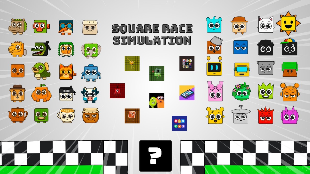 Square Race : Square Race against fans in the elimination arena.
