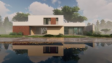 Photorealistic Architectural CGI Animation Walkthrough - Modern house with a pool - LUMION 9