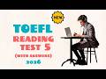 NEW TOEFL 2026 READING PRACTICE 5 | WITH ANSWERS