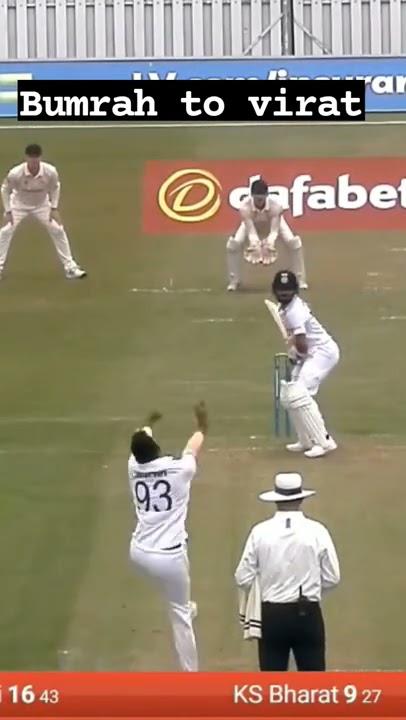 bumrah to virat kohli#viratkohli #jaspritbumrah #testcricket