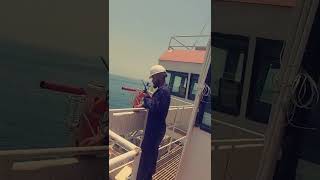 ship push by tug boats