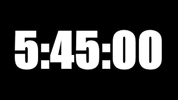 5 HOUR 45 MINUTE TIMER • 345 MINUTE COUNTDOWN TIMER ⏰ LOUD ALARM ⏰