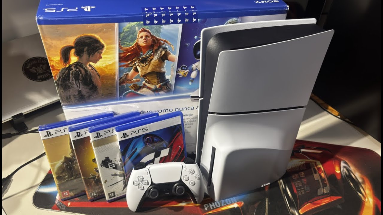 Unboxing PS5 e seus Acessórios