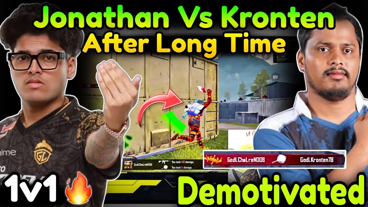 Jonathan Vs Kronten 🥵 After Long Time 1v1 🔥 Kronten Demotivate - YouTube