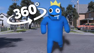 360 Video || Chased by Rainbow Friends || Funny Animation VR