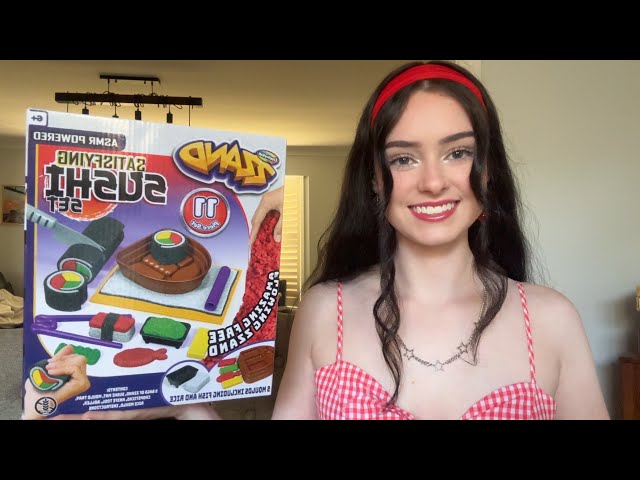 ASMR making a sand sushi boat 🍣⛵️