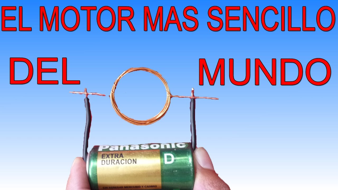 El motor mas sencillo del mundo (Muy fácil de hacer) 