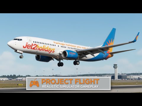 Project Flight Boeing 737 Cockpit Realistic Full Flight (LARANCA - PUNTACANA) #aviation #aircraft