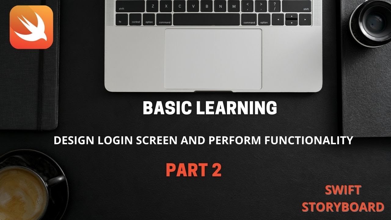 Basic Learning Swift StoryBoard | Present Screen | Drag & Drop Outlets | Button Action |