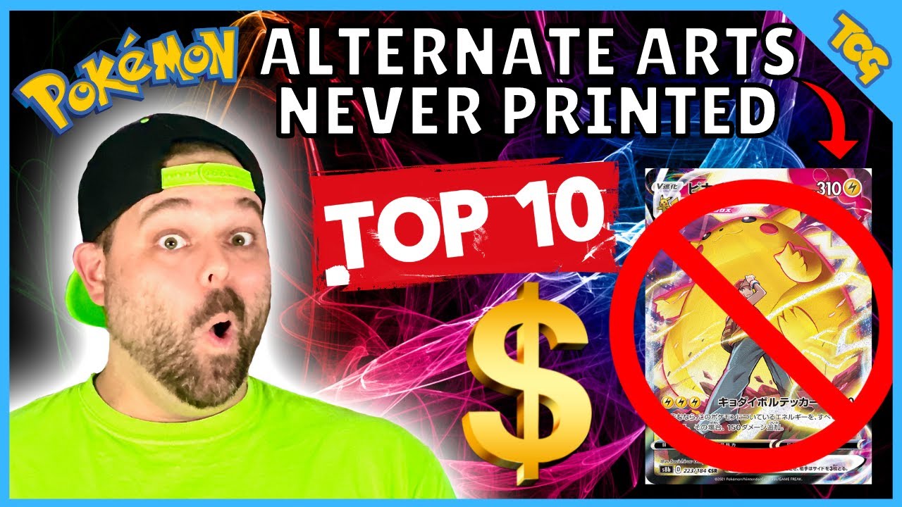 Top 10 Trainer Gallery Alternate Arts That Never Printed in English! YouTube