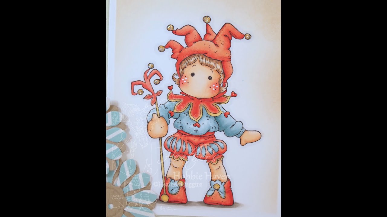 Jester Tilda Copic Coloring Card Kit - YouTube