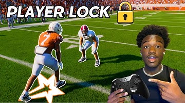 How To Player Lock in College Football 25 (WR VS DB)