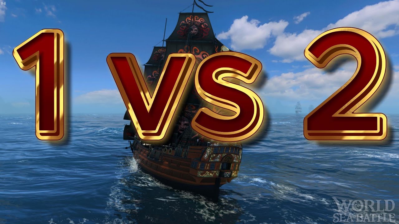 1 VS 2 ? Poltava solo PvP World of Sea Battle / ПОЛТАВА СОЛО ПВП / AXinBlood
