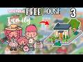 Aesthetic FREE HOUSE For FAMILY of 3 Design 🧺 Toca Boca House Ideas 🧸[House Design]🌟Toca Life World