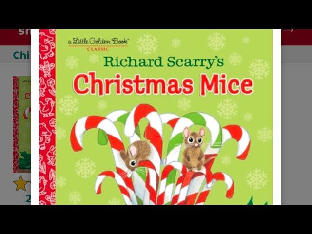 FIRST LITTLE GOLDEN Book Richard Scarry 1965 Christmas Mice
